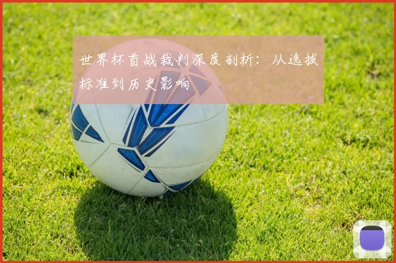 世界杯首战裁判深度剖析：从选拔标准到历史影响